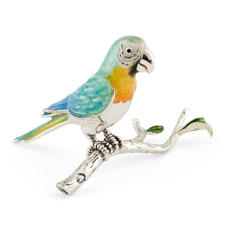 ST380 Parrot on a branch - blue