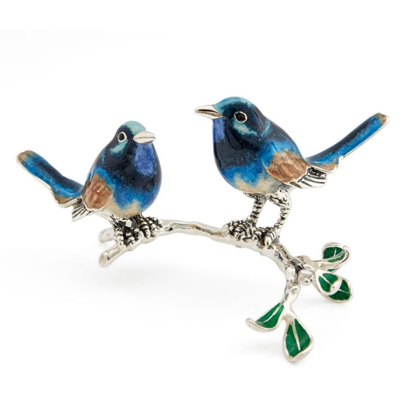 ST644 Bluebird couple on a branch