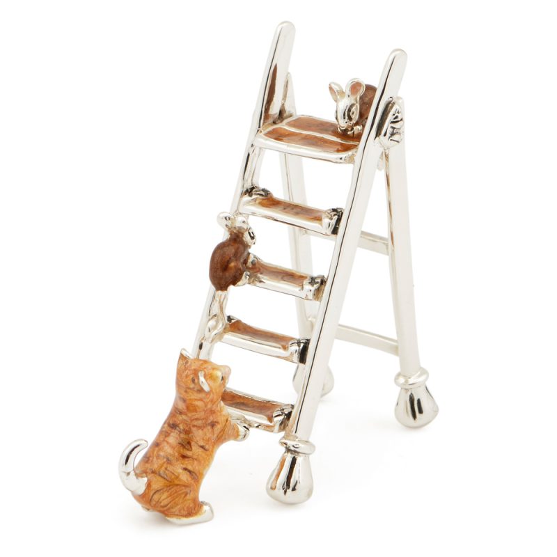 ST568-Cat-&-Mice-on-Ladder-Ginger